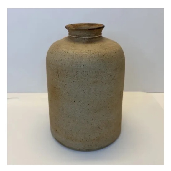 Ugly Face Stoneware Crock Jug Vase - Picture 5 of 9